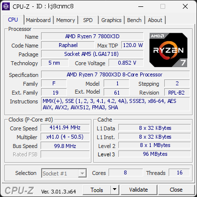 CPU-Z screenshot for kj8cnmc8
